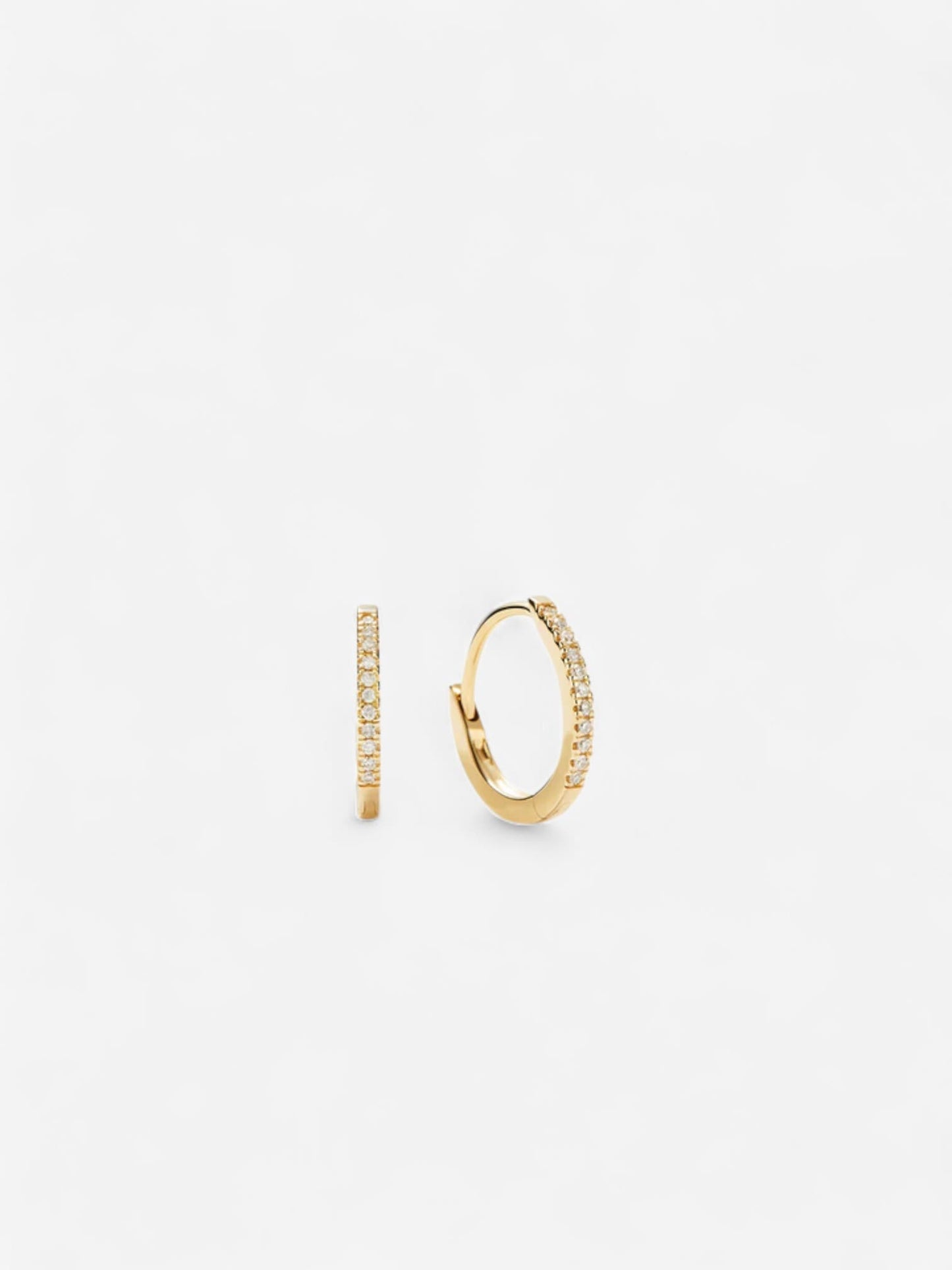 ARETES CELESTE PAVÉ