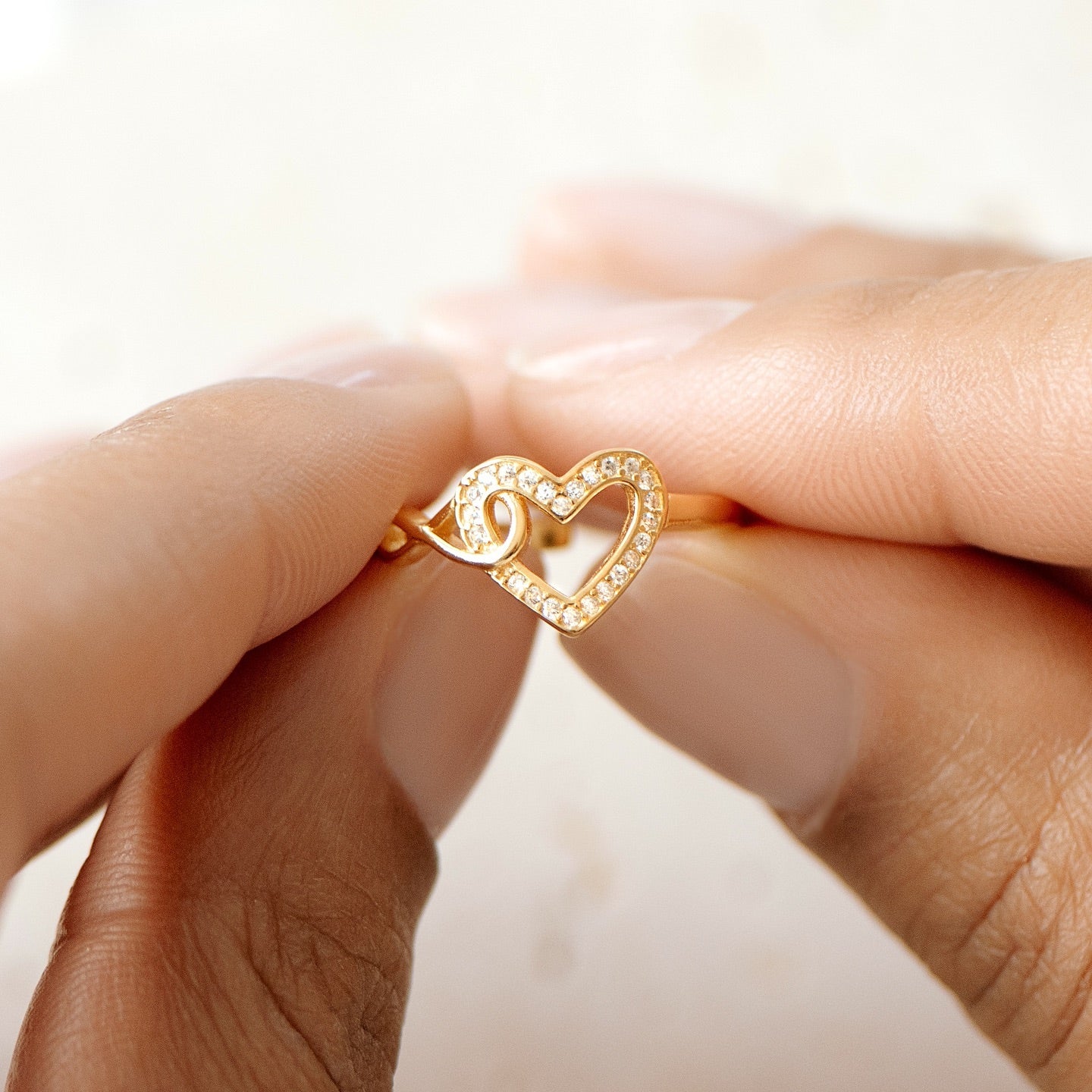 ANILLO CORAZÓN INFINITO