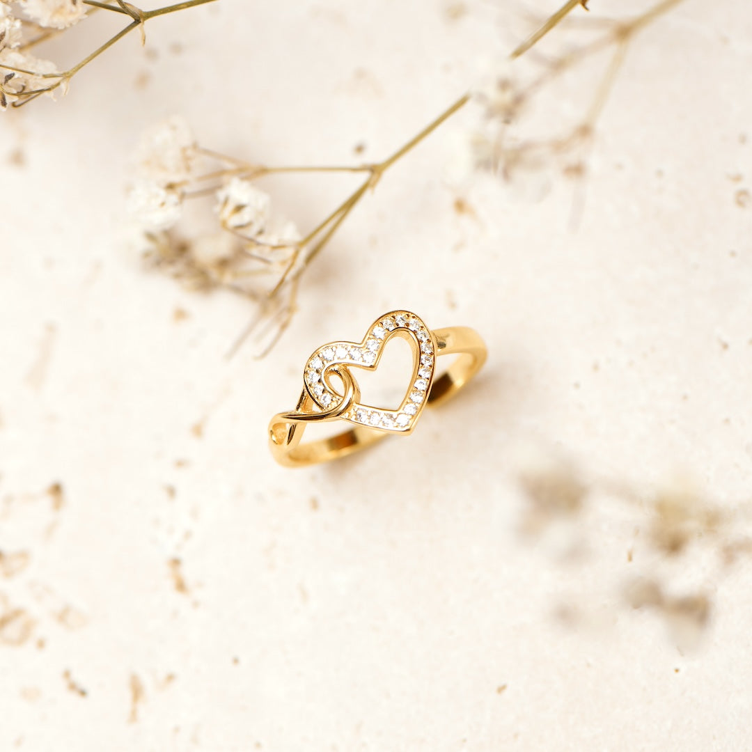ANILLO CORAZÓN INFINITO