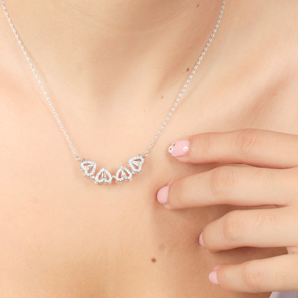 Collar Trébol de Corazones