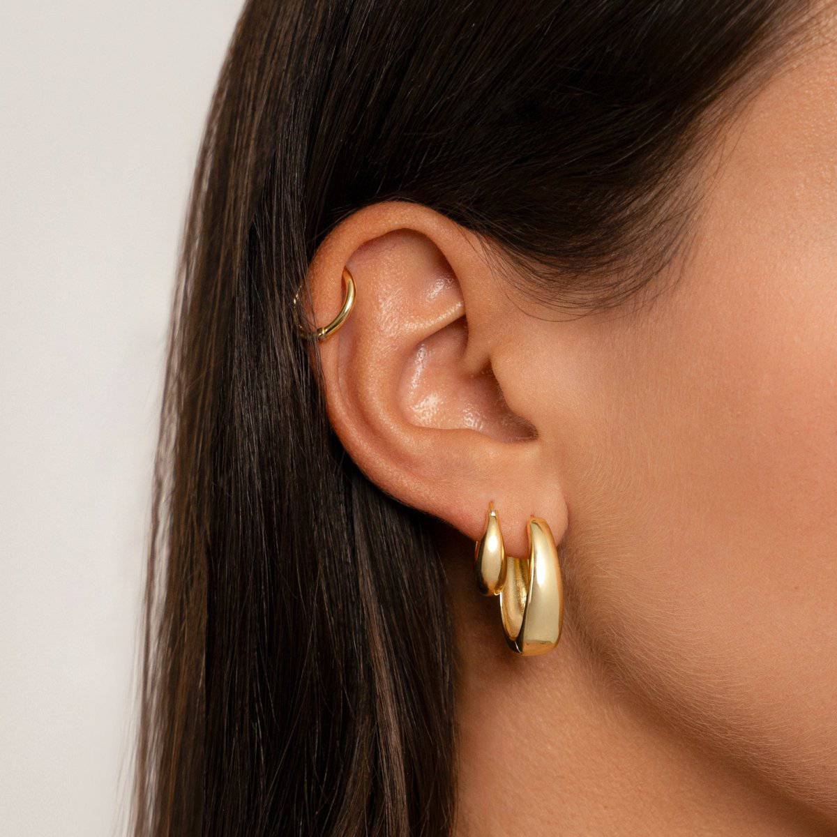 Aretes Aros Oval