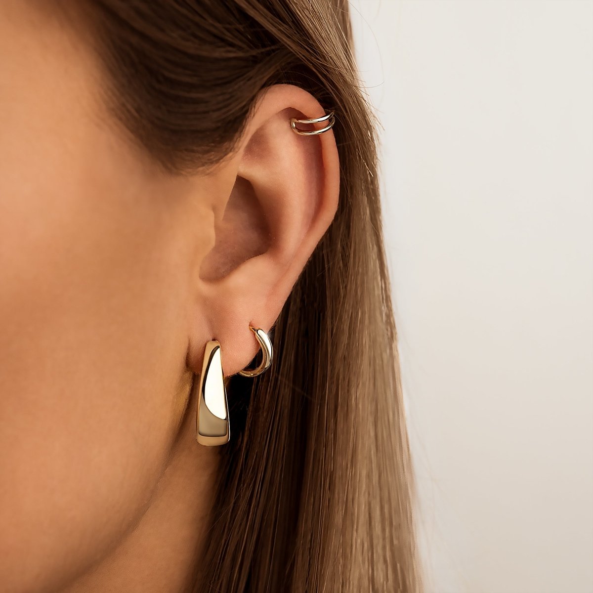 Aretes Aros Oval