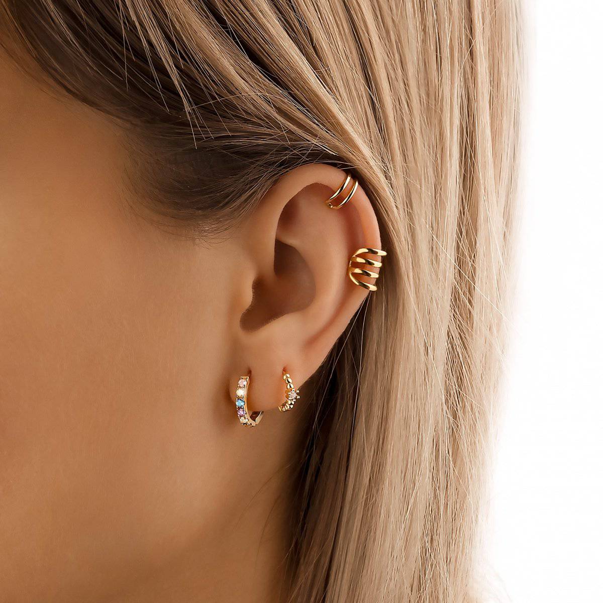 Aretes Coloridas Circonitas