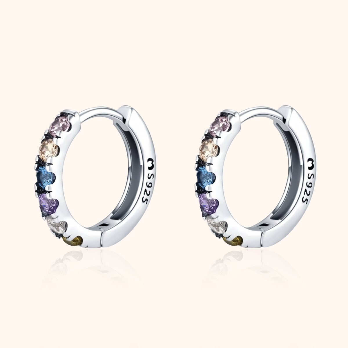 Aretes Coloridas Circonitas