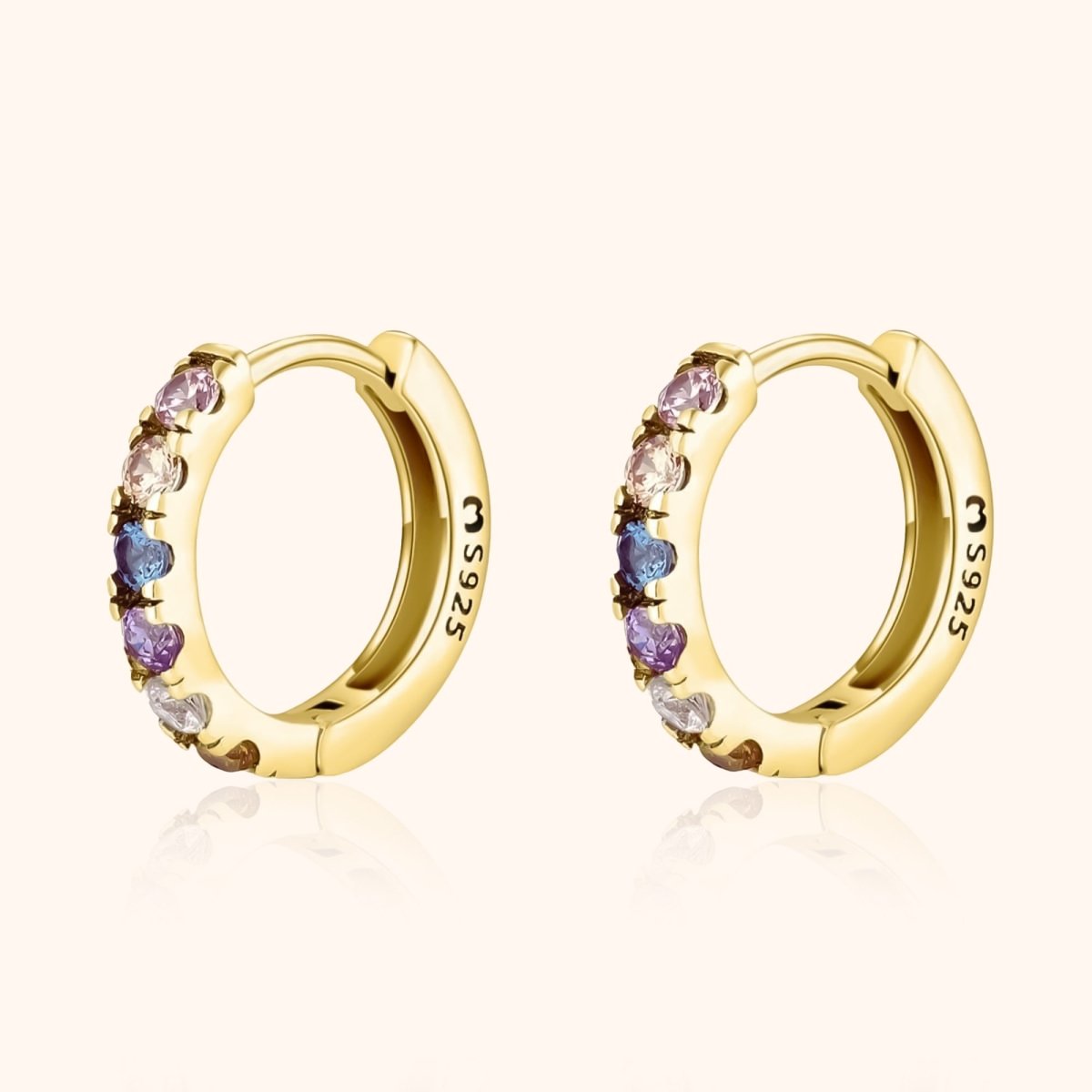 Aretes Coloridas Circonitas