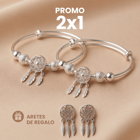 Pack 2 Pulseras “Atrapasueños” – Incluye Regalo