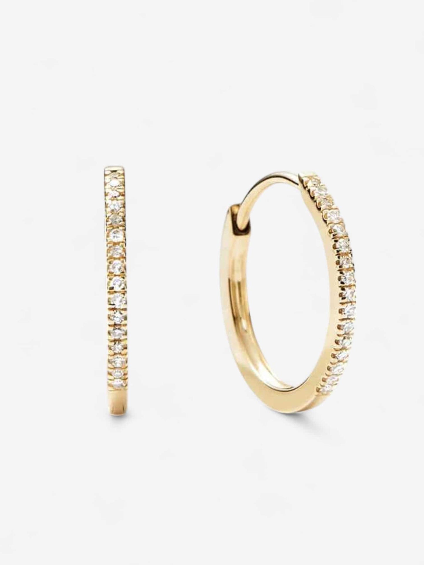 ARETES CELESTE PAVÉ