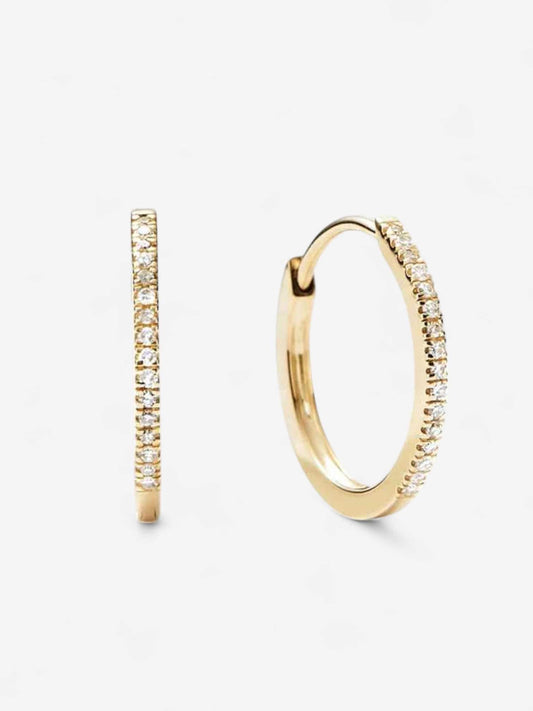 ARETES CELESTE PAVÉ