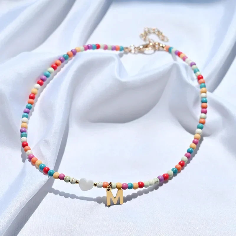Choker inicial con cuentas