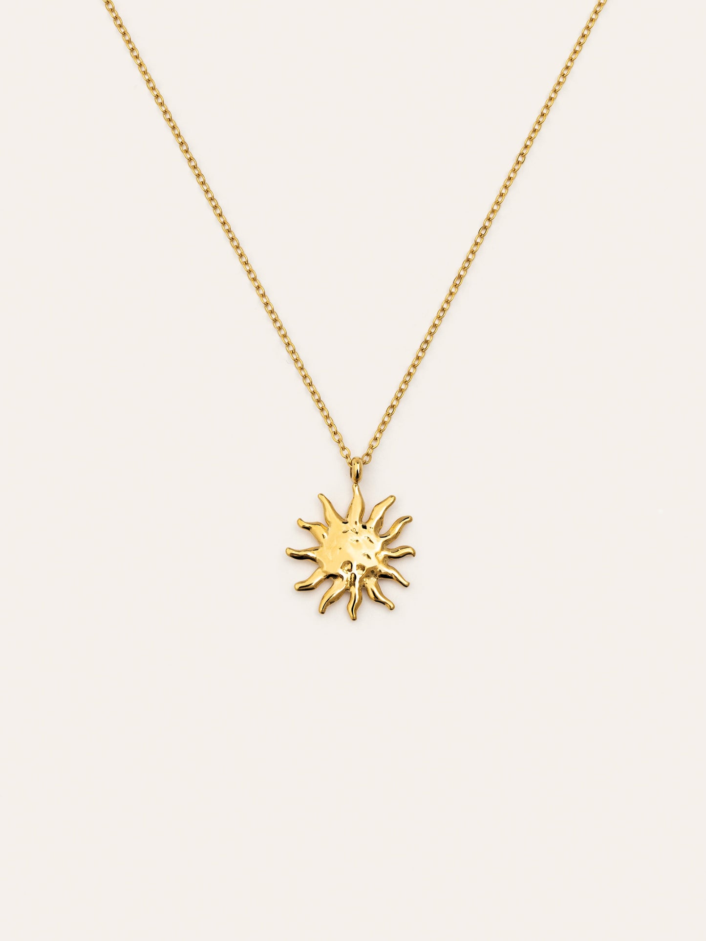 Collar Sun Light Acero Baño Oro