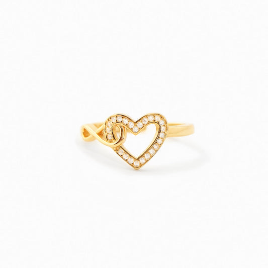 ANILLO CORAZÓN INFINITO