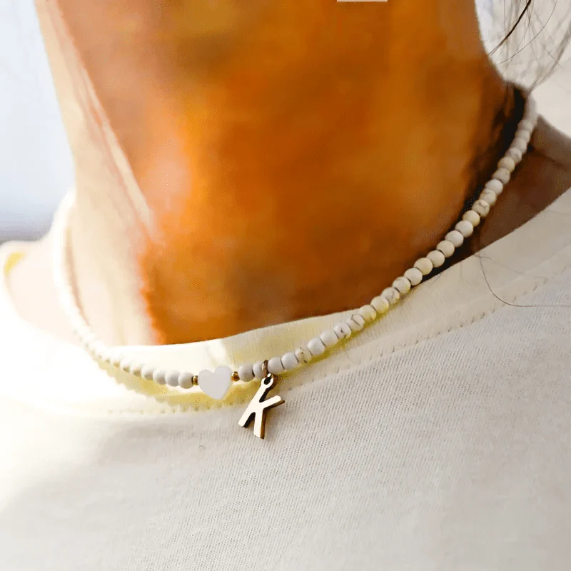 Choker inicial con cuentas
